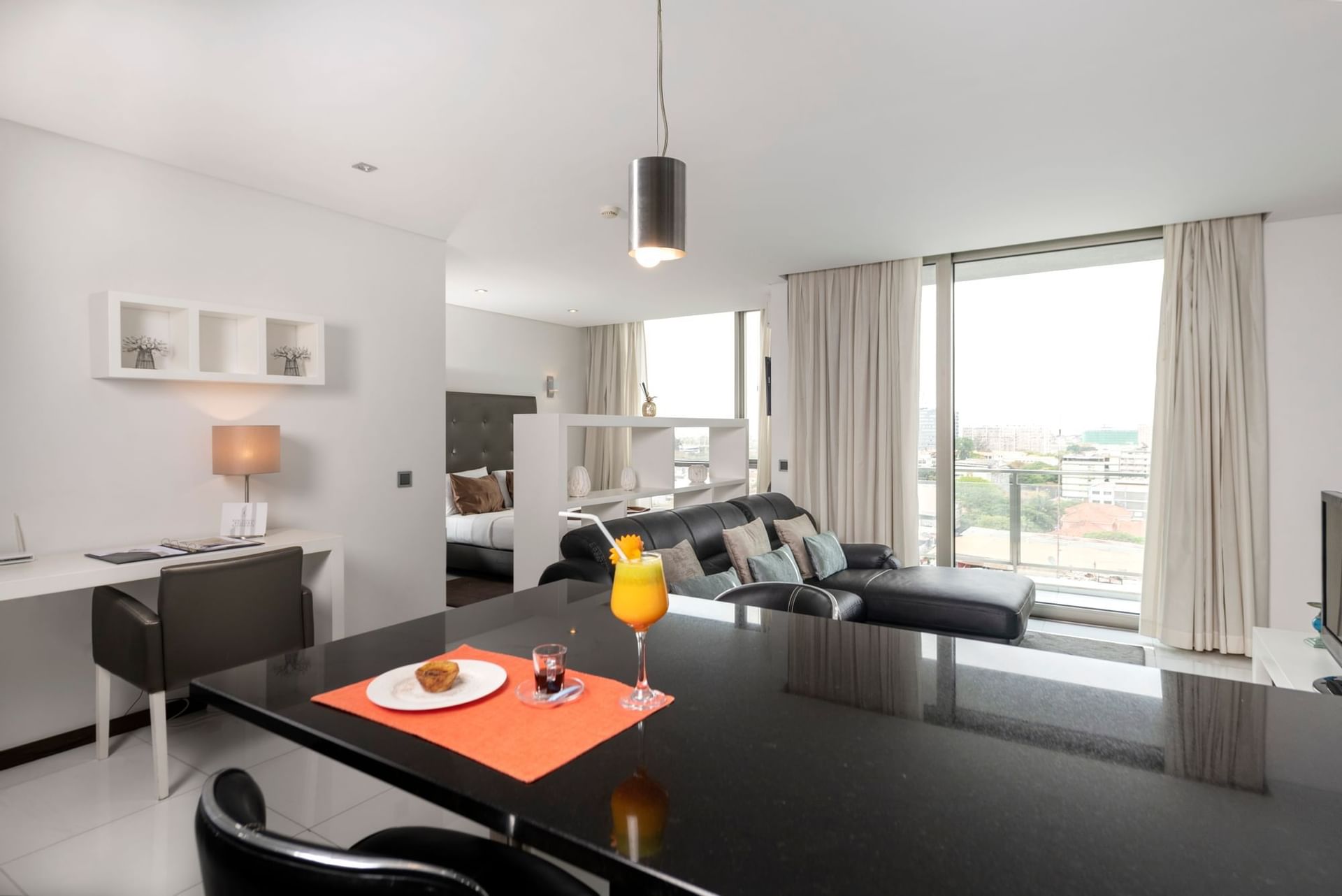 Spacious suite at RK Suite Hotel Luanda